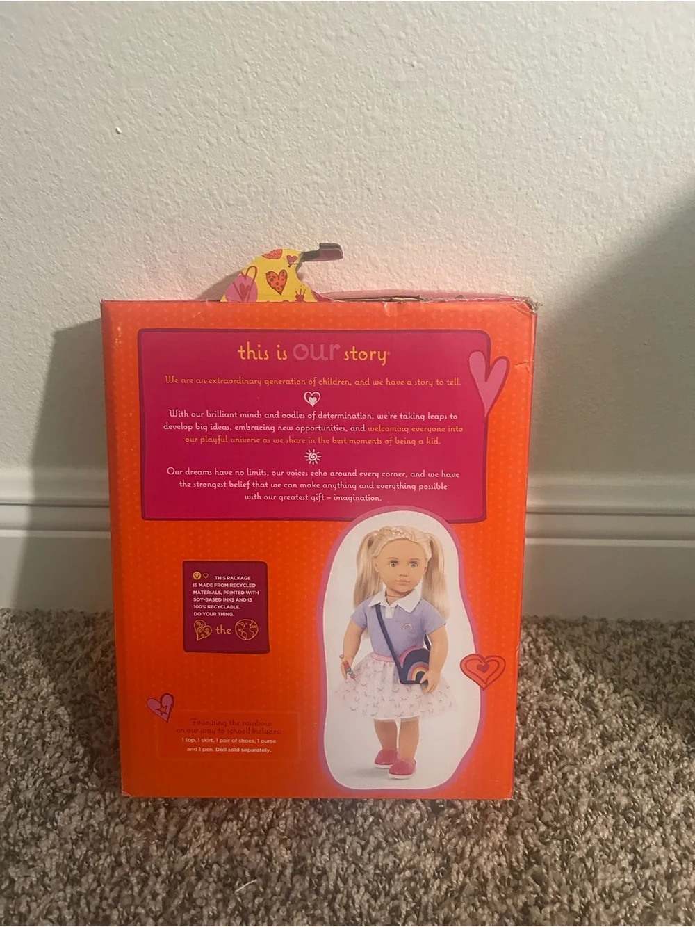 Our Generation Girl Rainbow Academy Doll Outfit